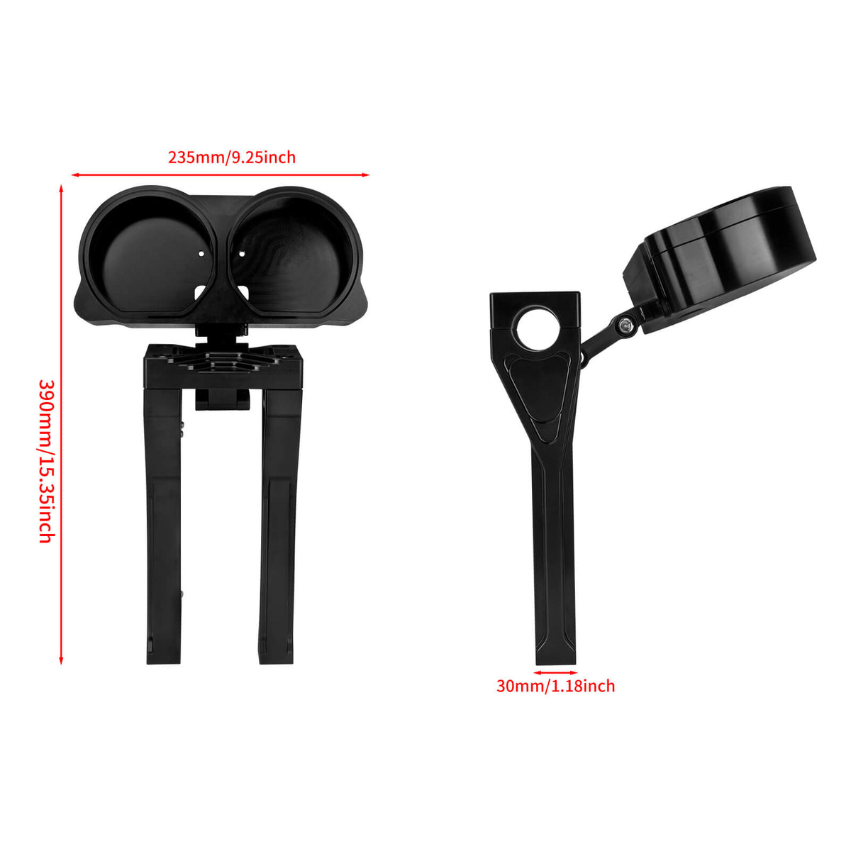 in000301 mactions speedometer handlebar riser kit road glide 2015 black size