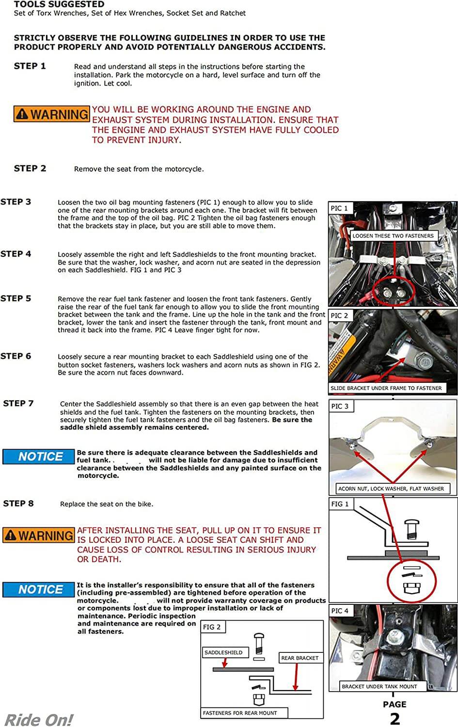 installation of heat shield deflector for harley softail