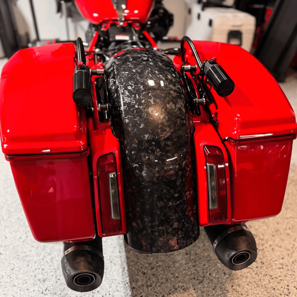 Premium Carbon Fiber Rear Fender Mudguard For Harley Touring ‘09-’23︱Mactions