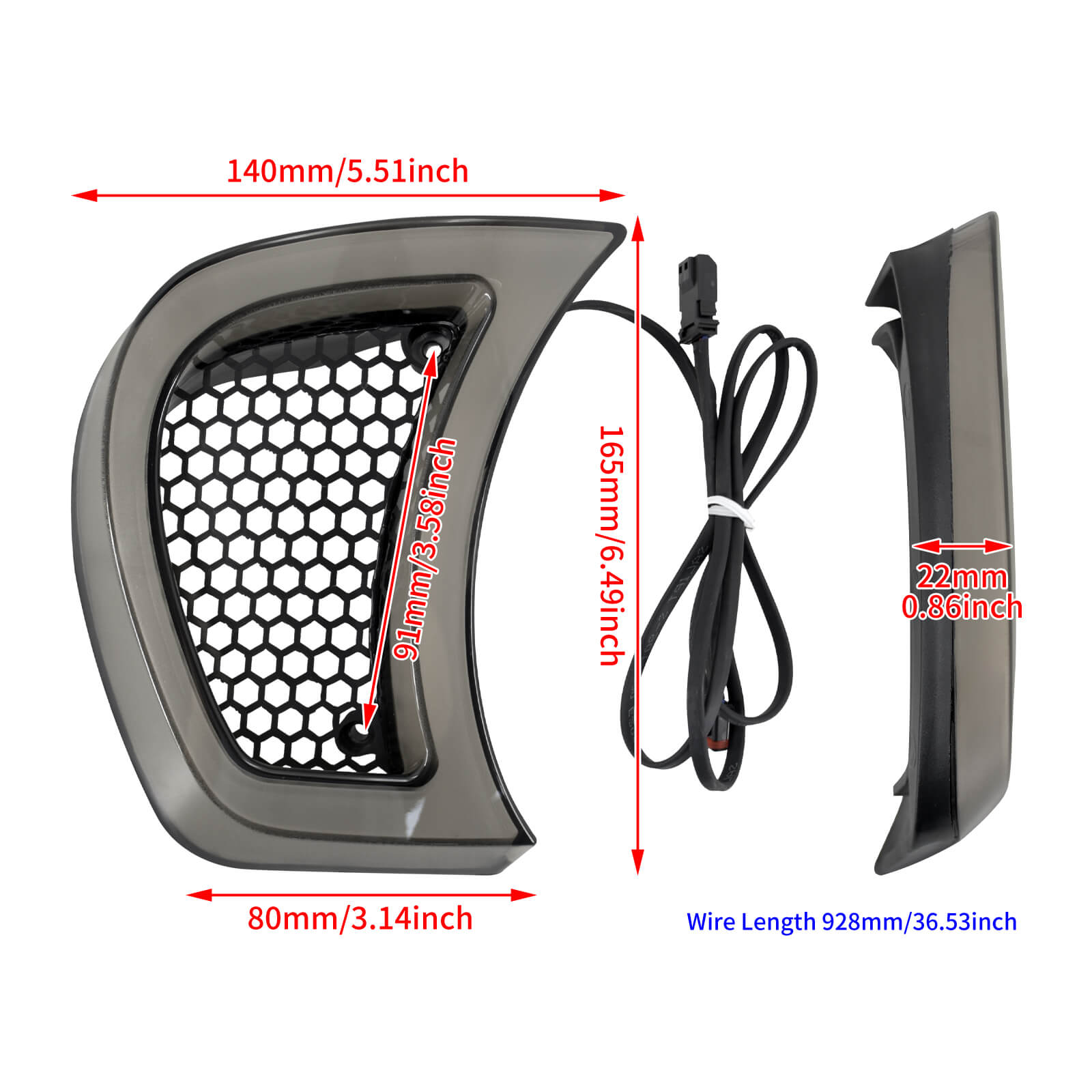 mactions-LED-Headlight-vent-accents-auxiliary-light-size-LA020602