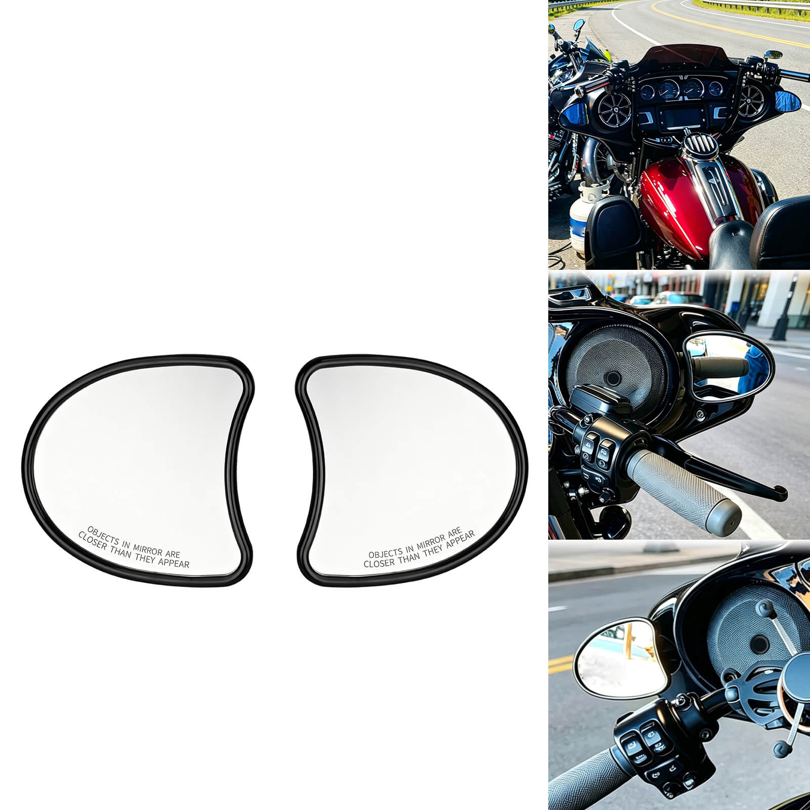 Rearview Mirrors for Harley Touring Tri Glide & Street Glide 2014-2024 | Mactions