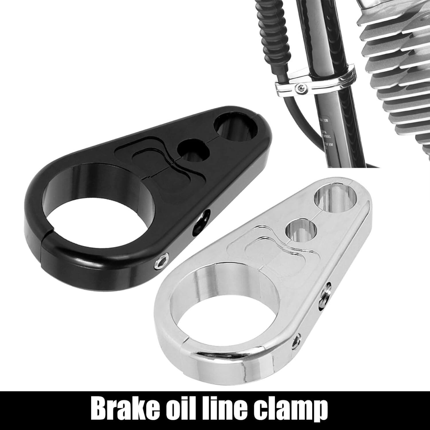 25mm Motorcycle Frame Cable Brake Line Clamp for 1" Handlebar