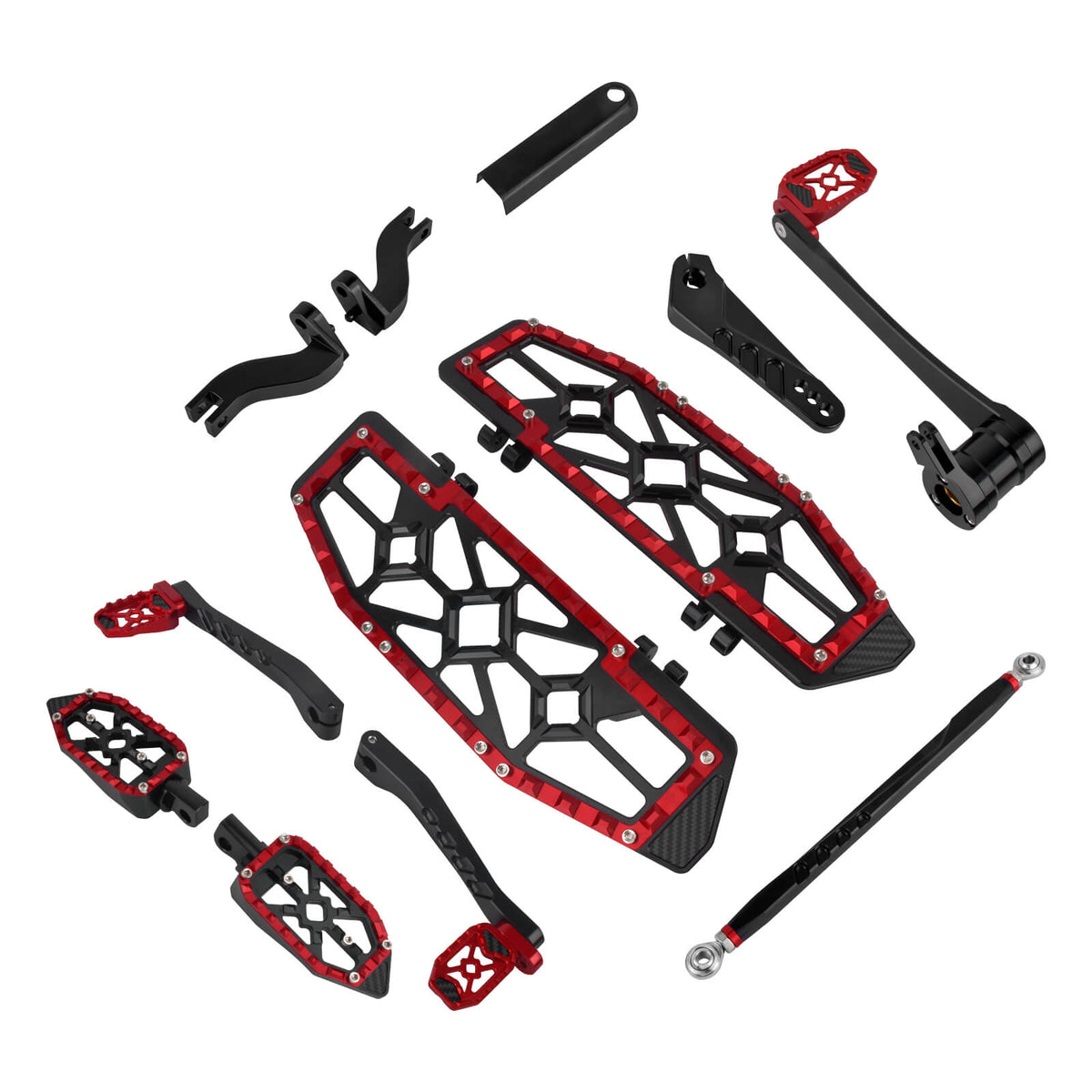 CNC Complete Floorboard Set Front Rear Floorboards for Harley Touring '14-'25 | Mactions