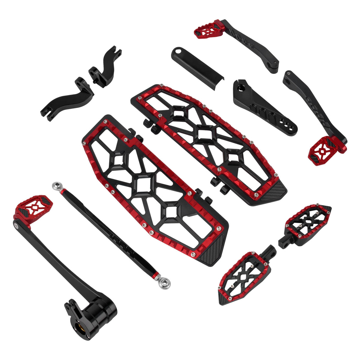 CNC Complete Floorboard Set Front Rear Floorboards for Harley Touring '14-'25 | Mactions