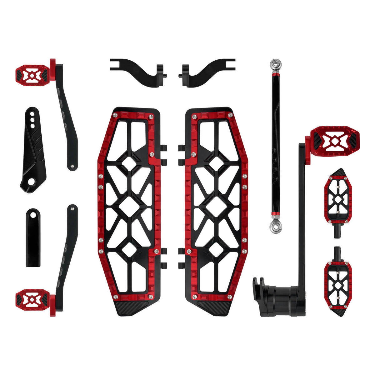 CNC Complete Floorboard Set Front Rear Floorboards for Harley Touring '14-'25 | Mactions