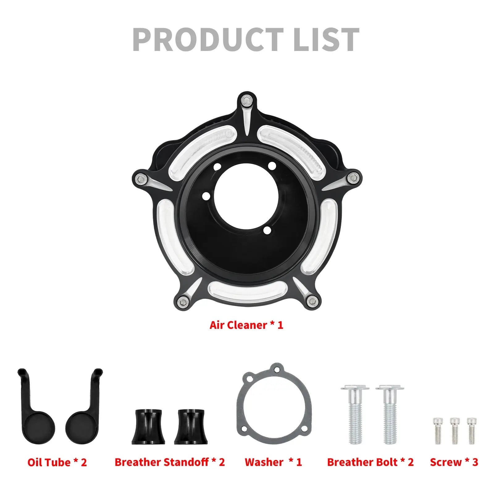 Clear Air Cleaner Filter Intake For Harley Sportster XL883 1200 48 72 '04-'22