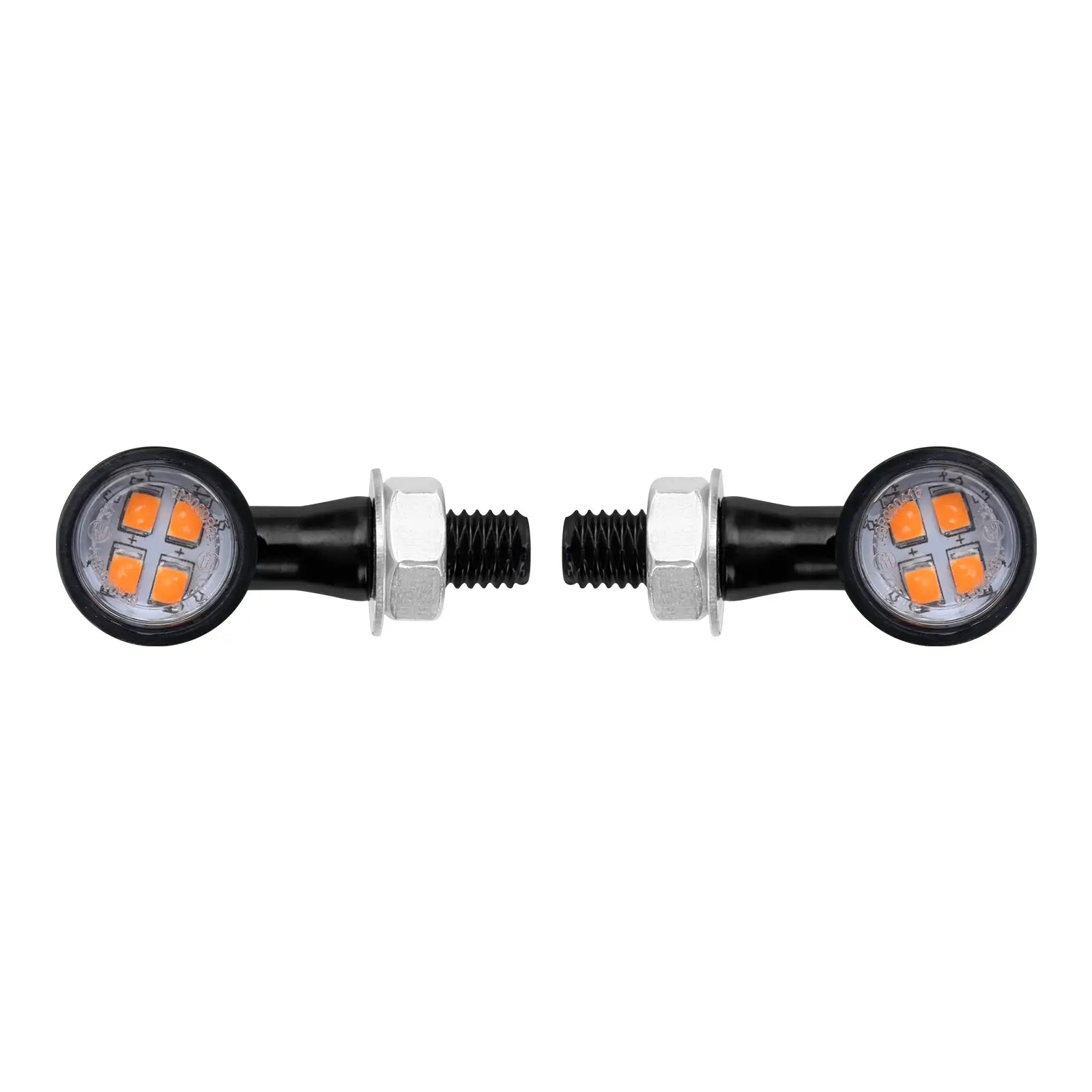 Front Rear LED Turn Signal Lights Universal Mini E-Mark Indicators For Harley Softail Touring BMW Honda