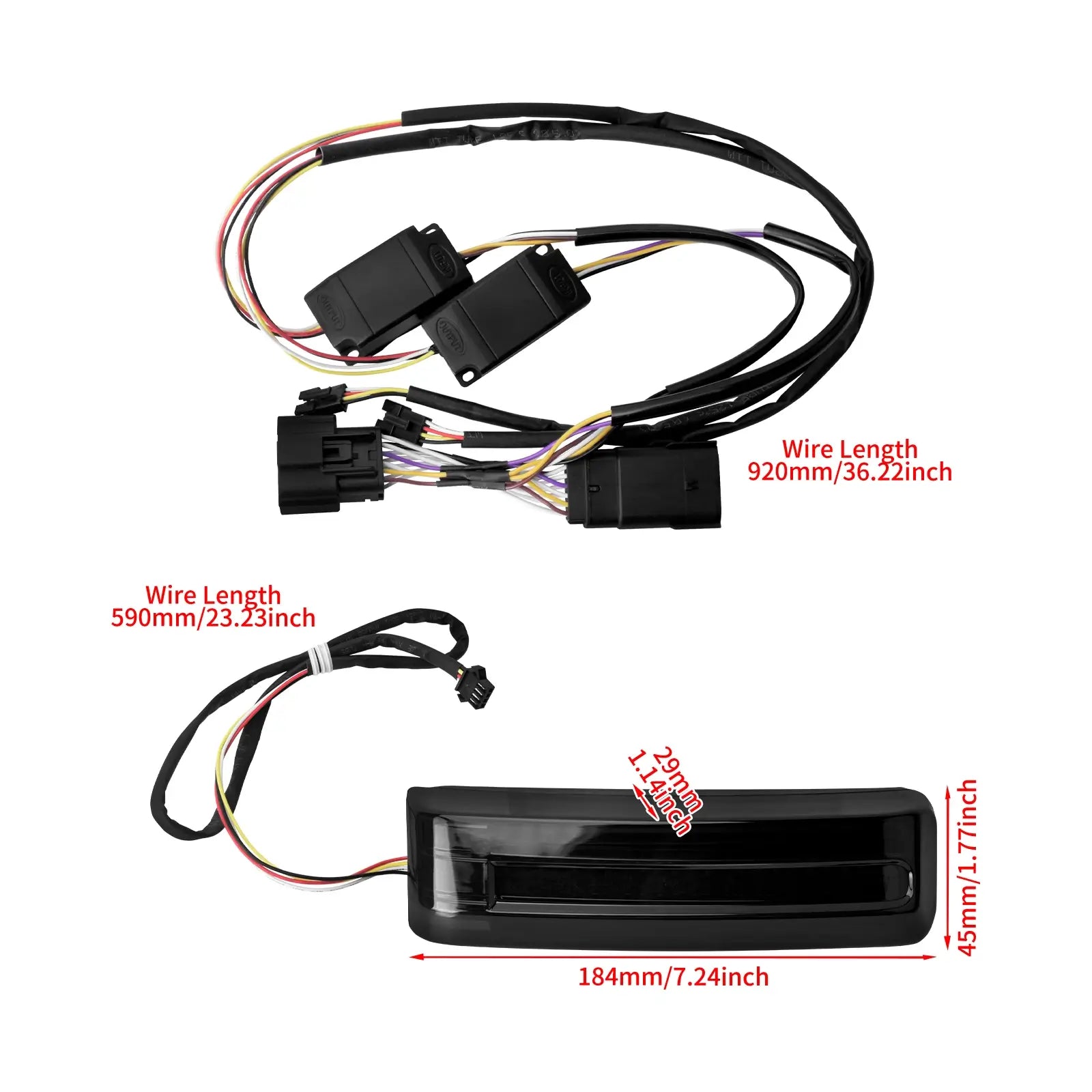 LED Saddlebag Brake Light Turn Signal For Harley Touring CVO Road Street Glide 2023-Up