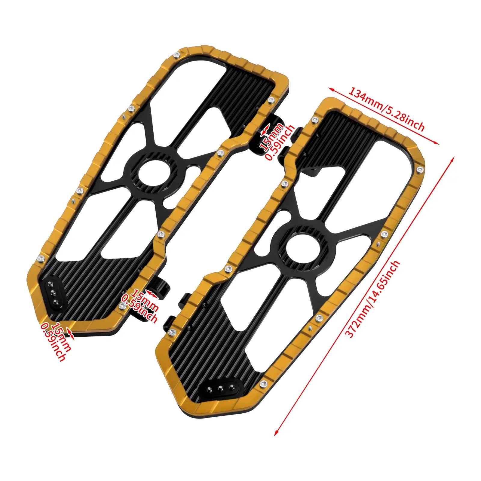 Wide Rider Floorboards for Harley '86-'17 FL Softail '86-up Touring | Mactions