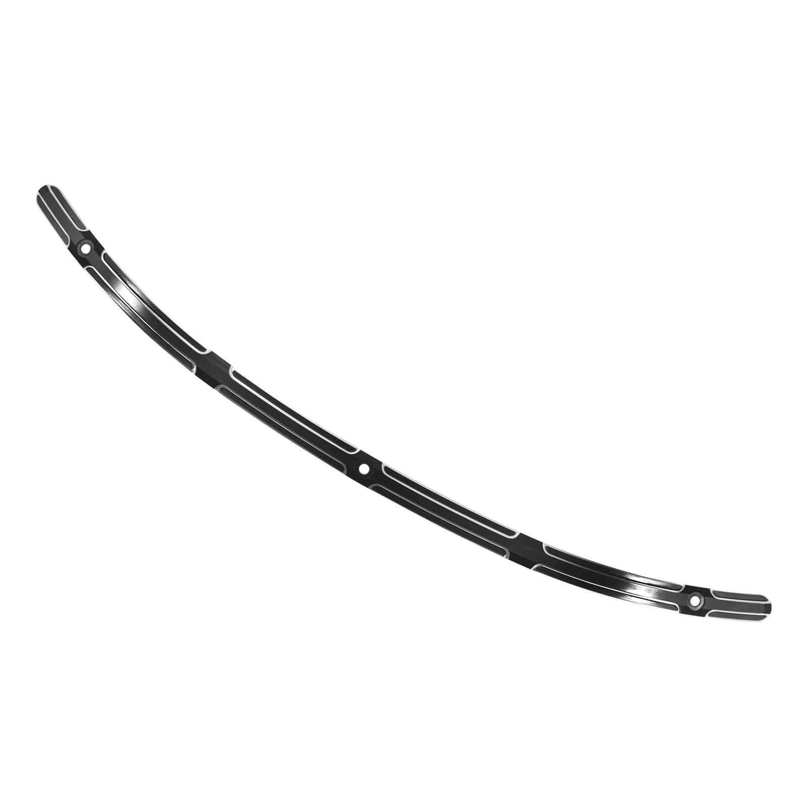 Black Cut Reised Windshield Trim For Harley Touring Electra Street Glide '14-'23