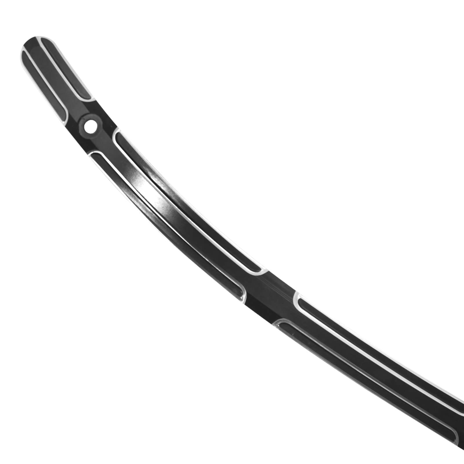 Black Cut Reised Windshield Trim For Harley Touring Electra Street Glide '14-'23