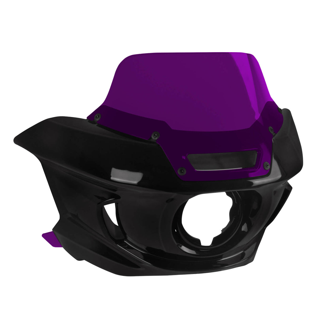 zhfr0035 jg mactions colored windshield fairing kit dyna 2008 purple front