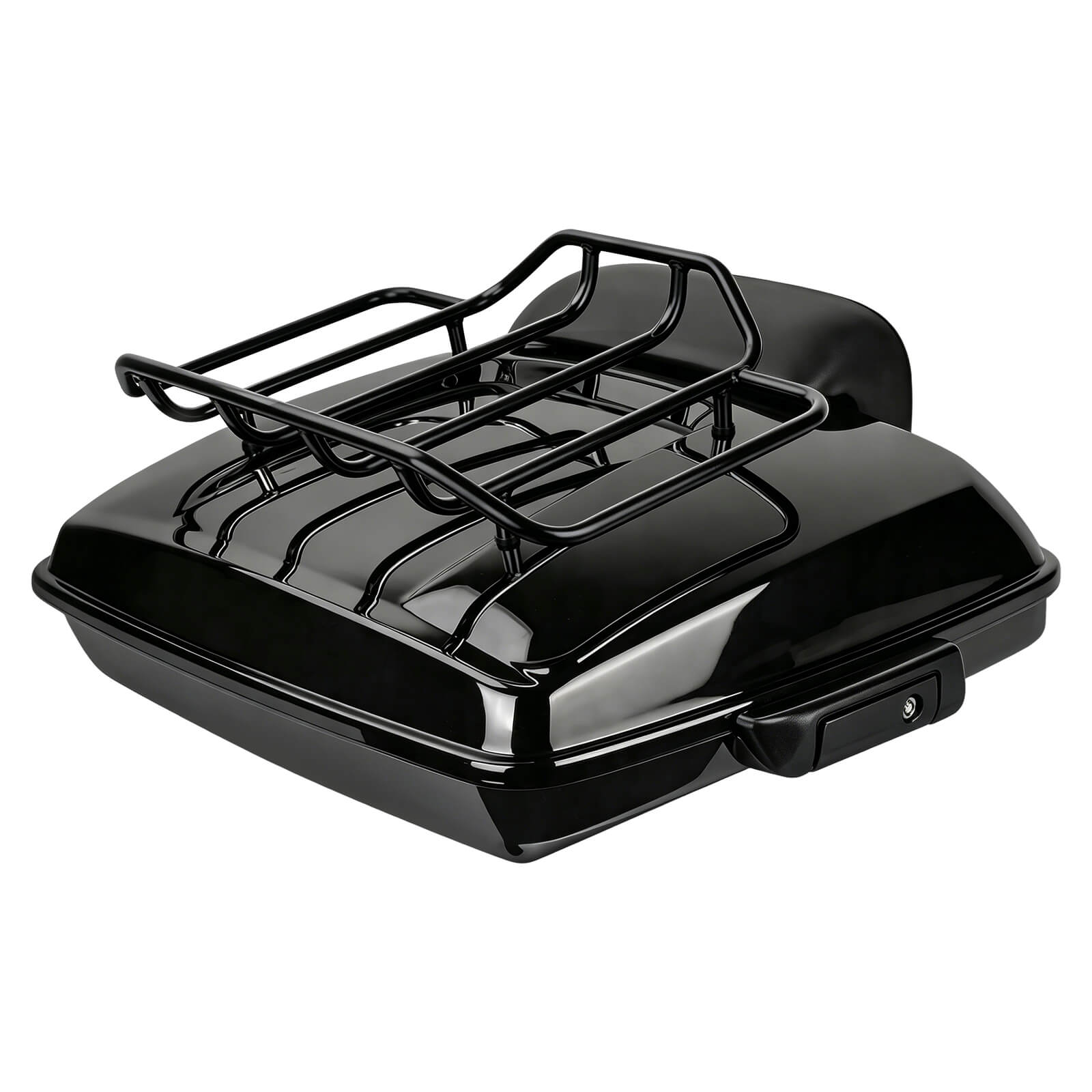 zhlu0035 jg mactions razor luggage tour trunk top rack set harley touring 2017 black front