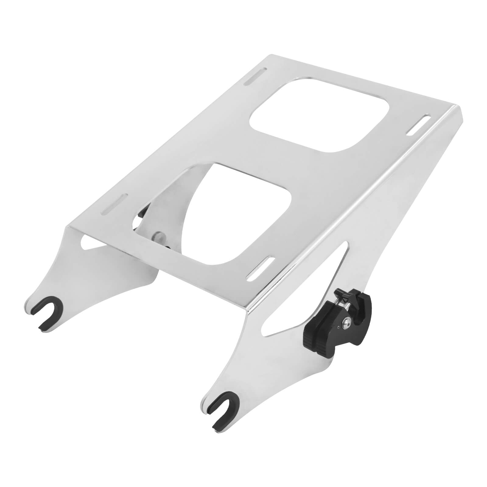 zhlu0036 jg mactions razor luggage tour trunk top rack set harley touring 2021 chrome luggage rack