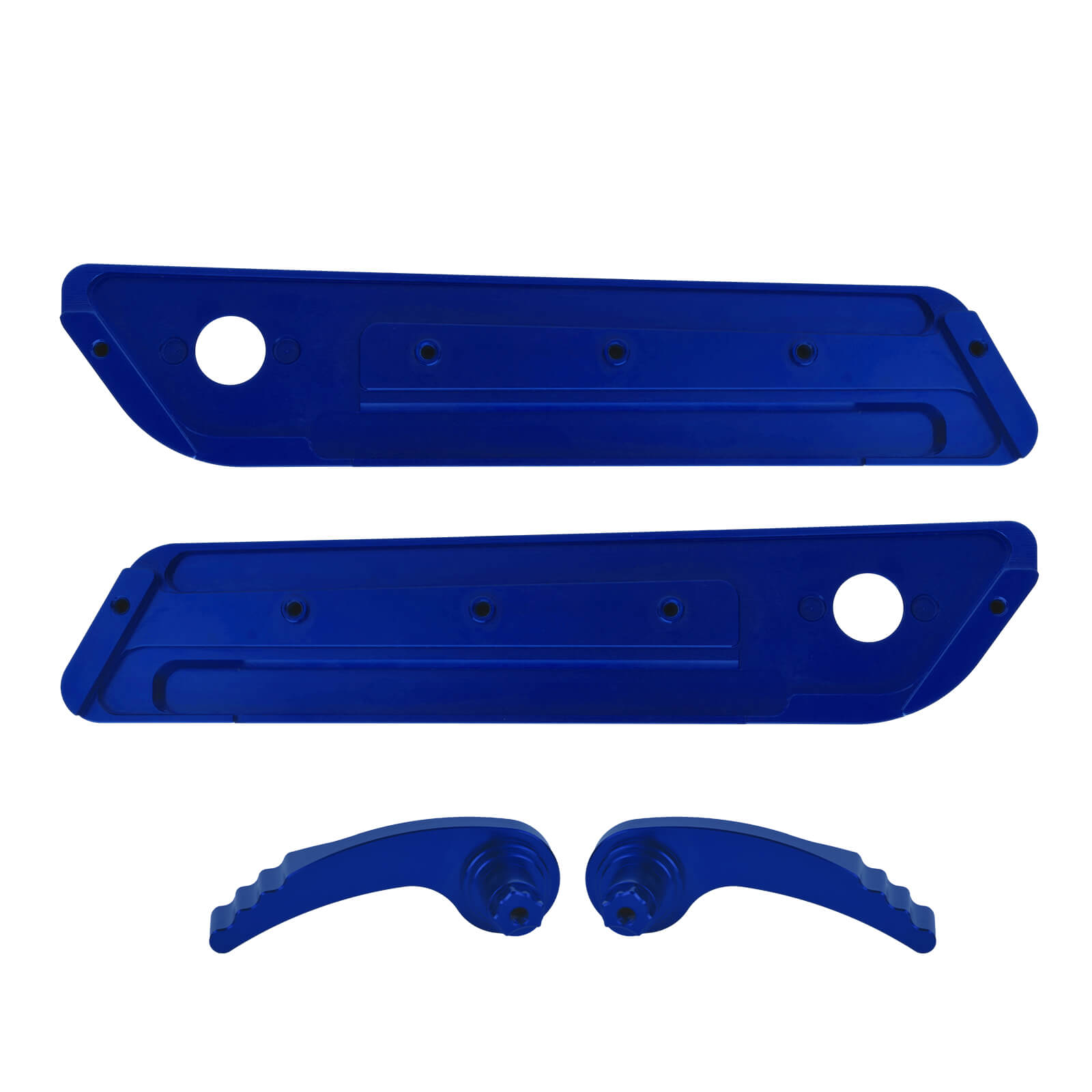 zhlu0052 jg mactions saddlebag latch lifter cover kit road glide 2023 blue back