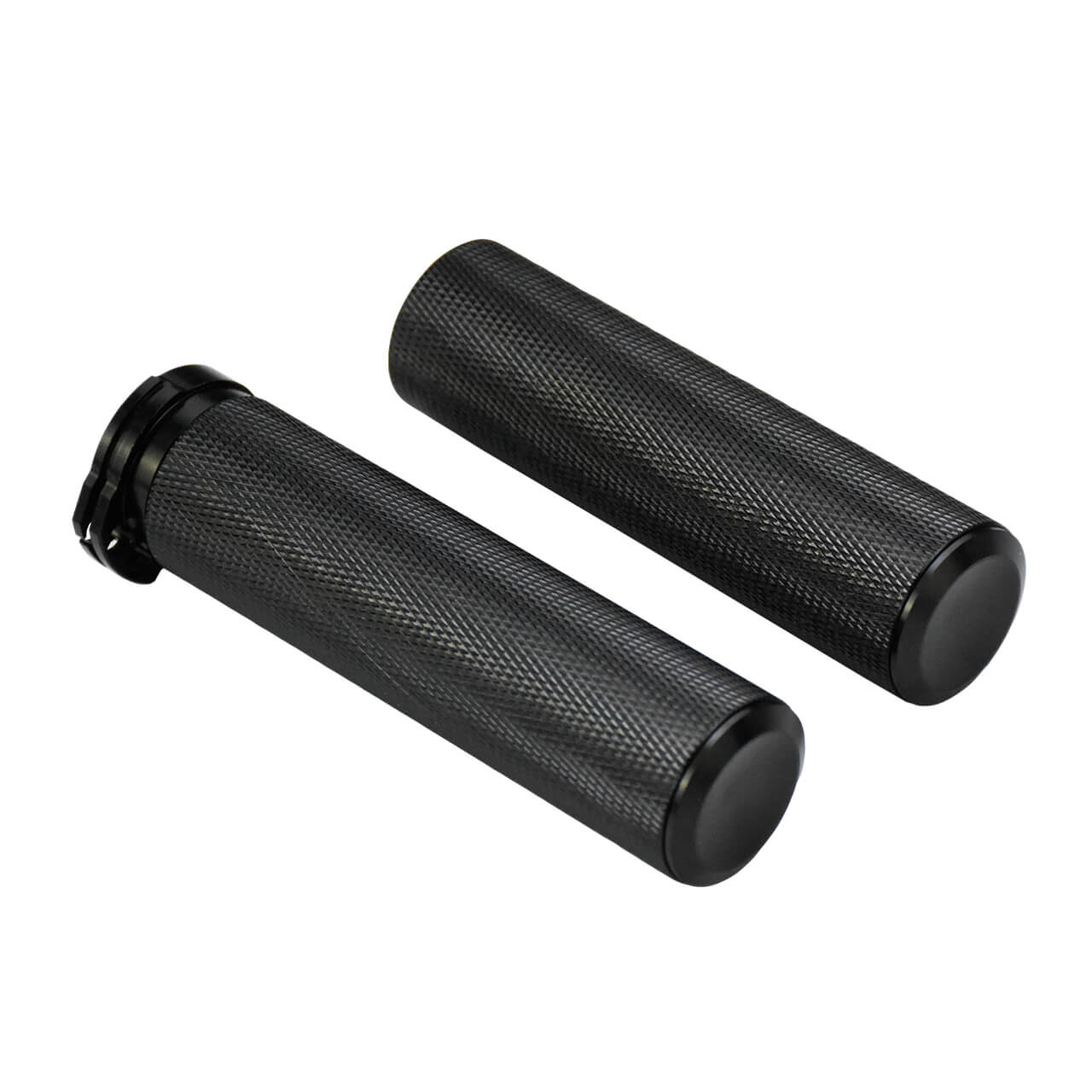 Black Non-Electronic Hand Grips For Harley Touring Sportster Mactions GP003301