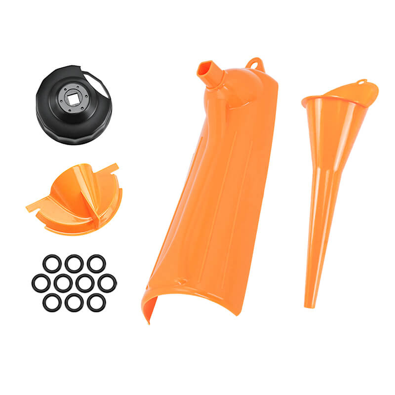 mactions oil fill drip free Oil Filter Funnel Set