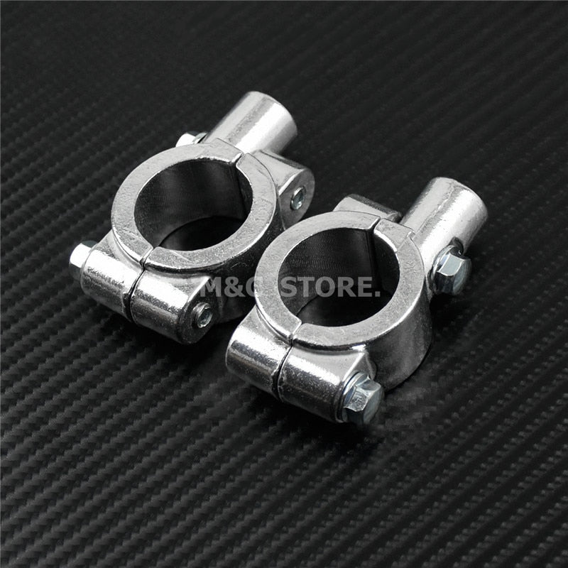 Motorcycle Mirror Bracket Handlebar Mirrors Clamp Mount Brackets Support | Mactions