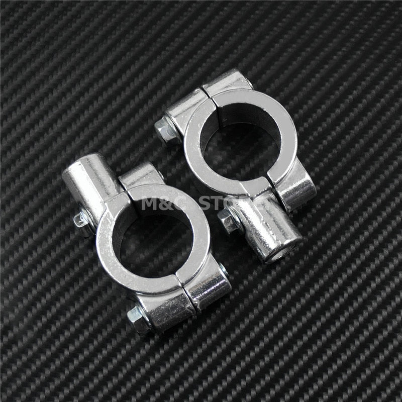 Motorcycle Mirror Bracket Handlebar Mirrors Clamp Mount Brackets Support | Mactions