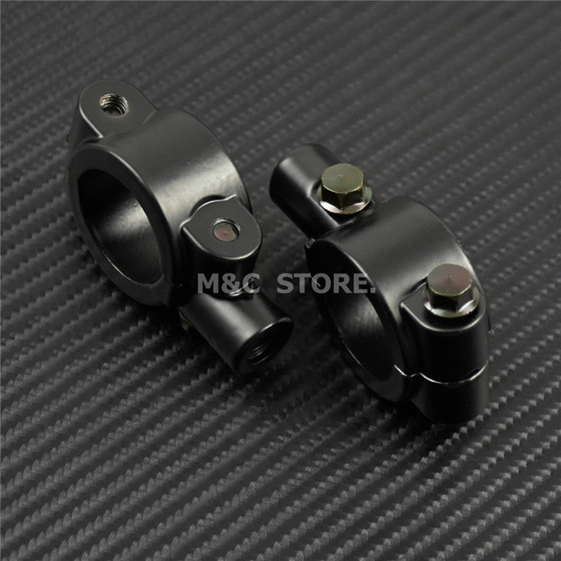 Motorcycle Mirror Bracket Handlebar Mirrors Clamp Mount Brackets Support | Mactions