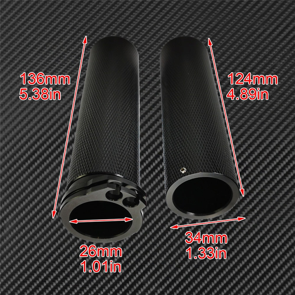 1" Billet hand grips for Harley Touring Sportster Dyna Softail V-Rod | Mactions