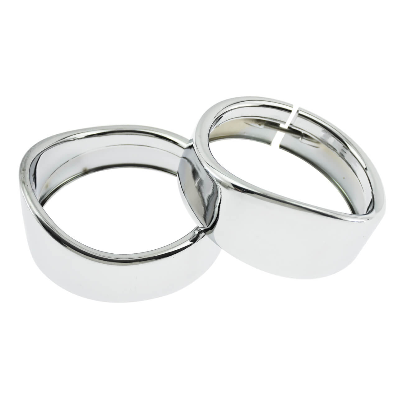 Mactions Chrome 4.5" Fog Light Trim Rings Cover