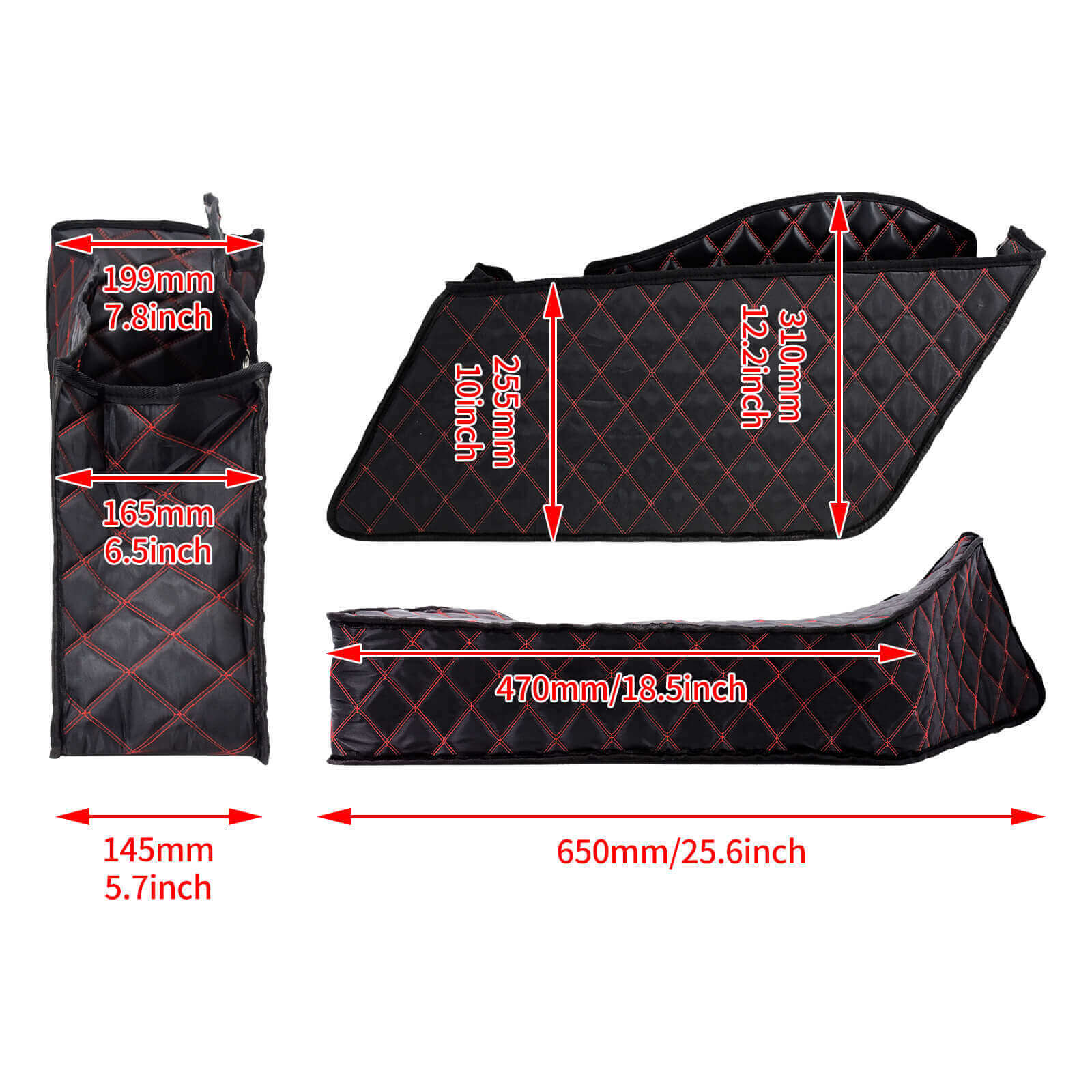 Mactions Harley Touring saddlebag liners bottom protection CB010302