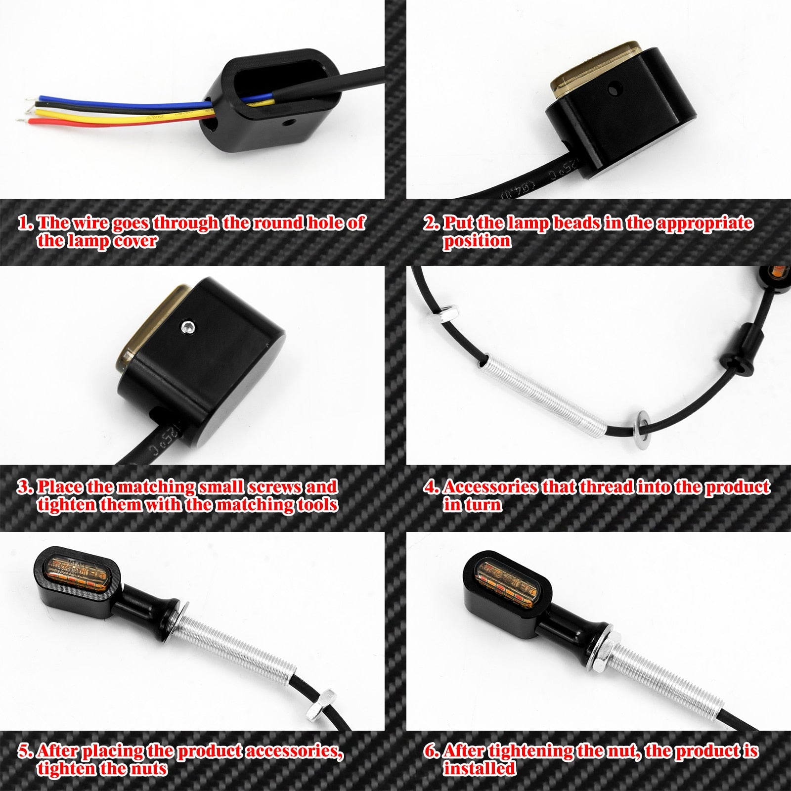 Motorcycles Mini Rear Turn Signals LED Indicator Blinker | Mactions