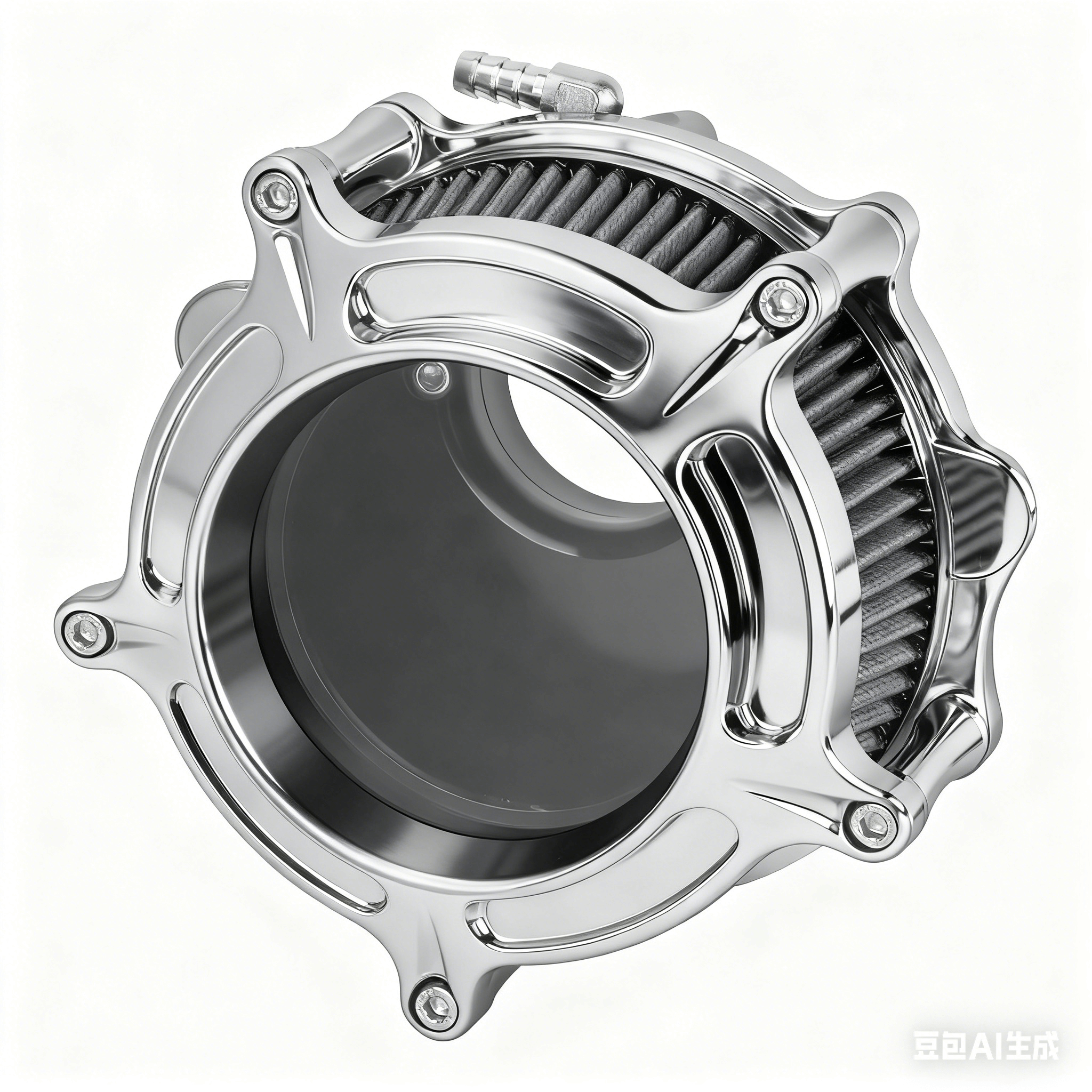 CNC Air Cleaner Kit with Grey Intake for Harley Touring CVO & Softail '23-'25 | Mactions