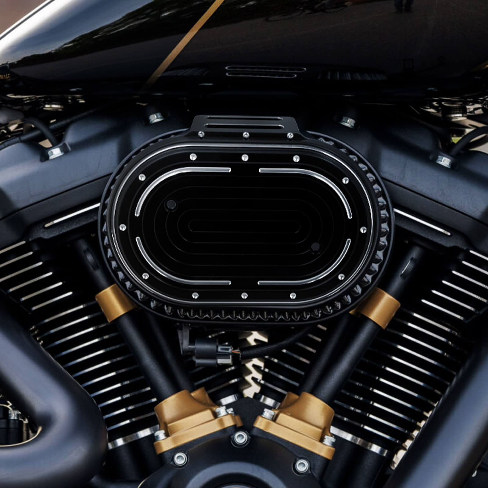 Airbox Cover Air Filter Trim For Harley M8 114 Engine Touring '17-Up Softail '18-Up | Mactions