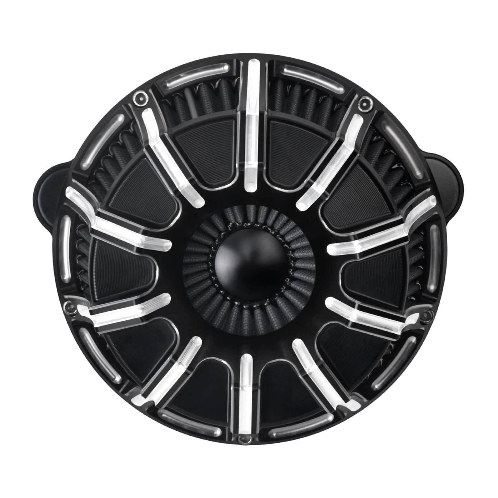 AF000105 mactions CNC Air Cleaner Grey Intake Filter for Harley touring cvo street glide