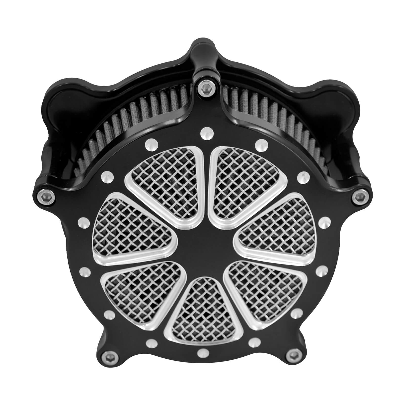 AF000703 CNC Cut Air Cleaner Intake Filter For Touring