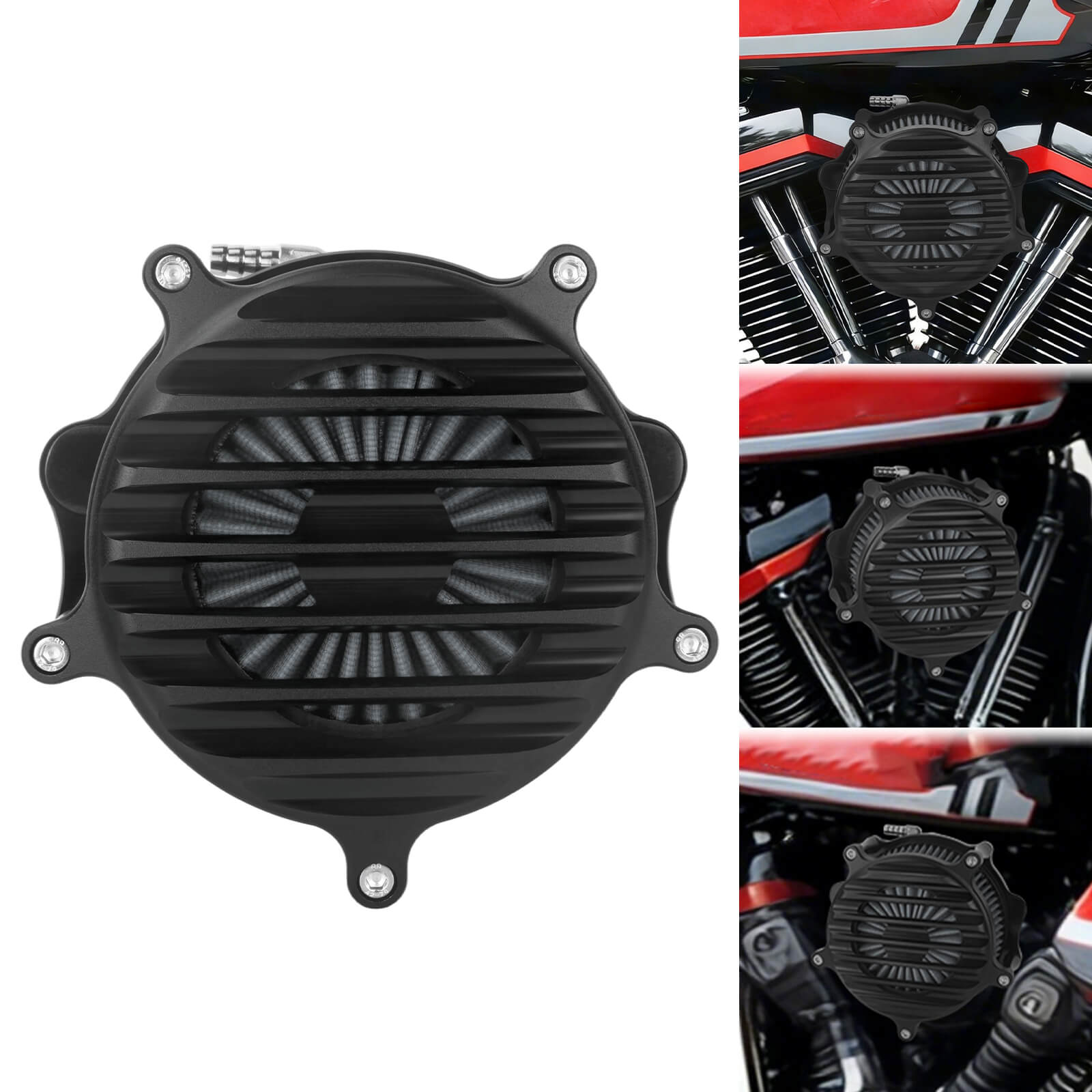 AF003926 macrtions Stripe Style CNC Air Cleaner Intake Kit for Harley touring