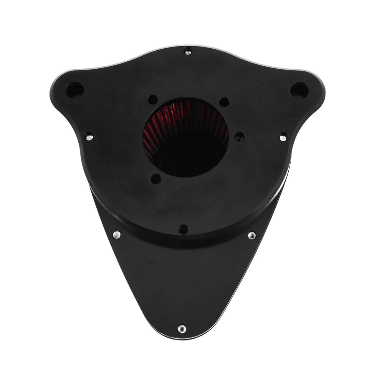 AF004606 Mactions Triangle Air Cleaner Filter Red Intake For Harley touring 2005 - backplate