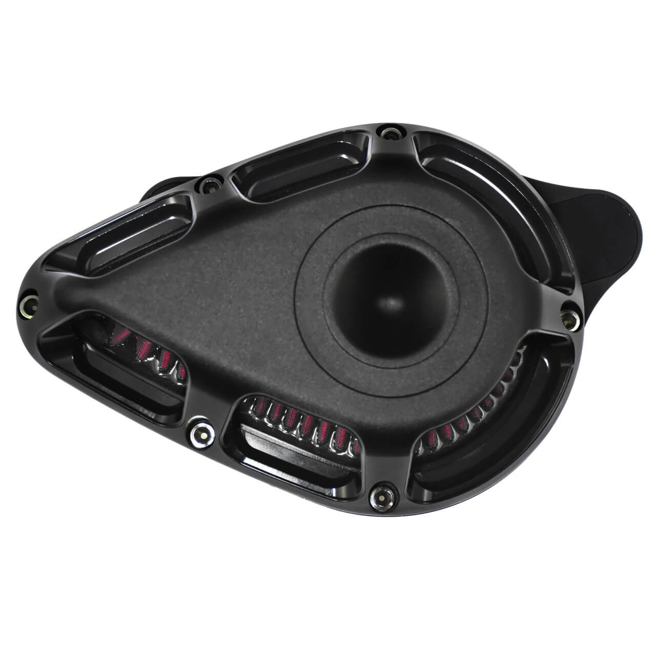 AF004606 Mactions Triangle Air Cleaner Filter Red Intake For Harley touring 2007