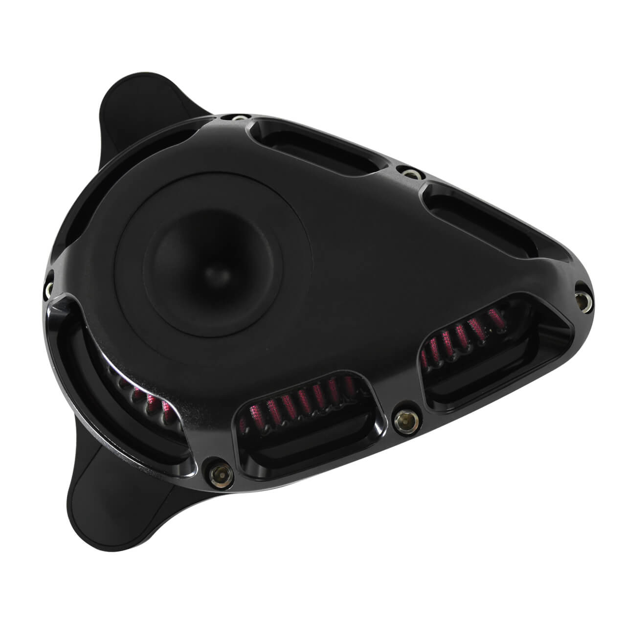 AF004607 mactions Triangle Air Cleaner Filter Red Intake For Harley touring