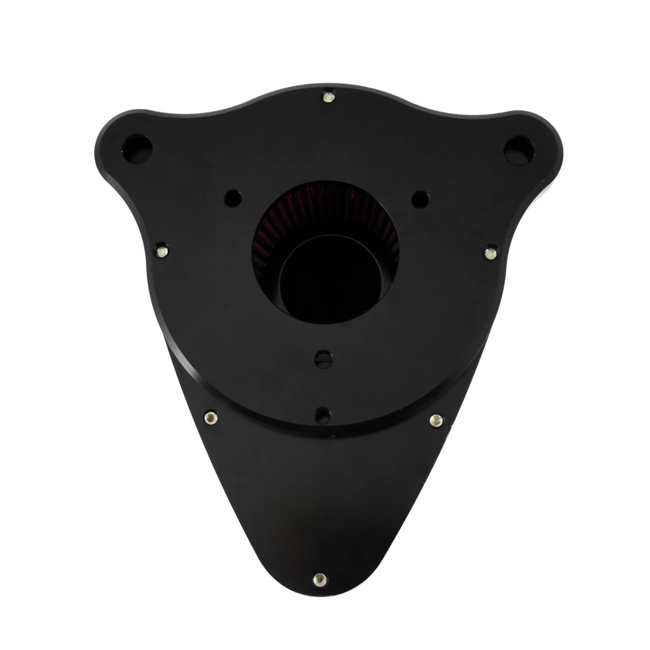 AF004607 mactions Triangle Air Cleaner Filter Red Intake For Harley touring street glide - backplate