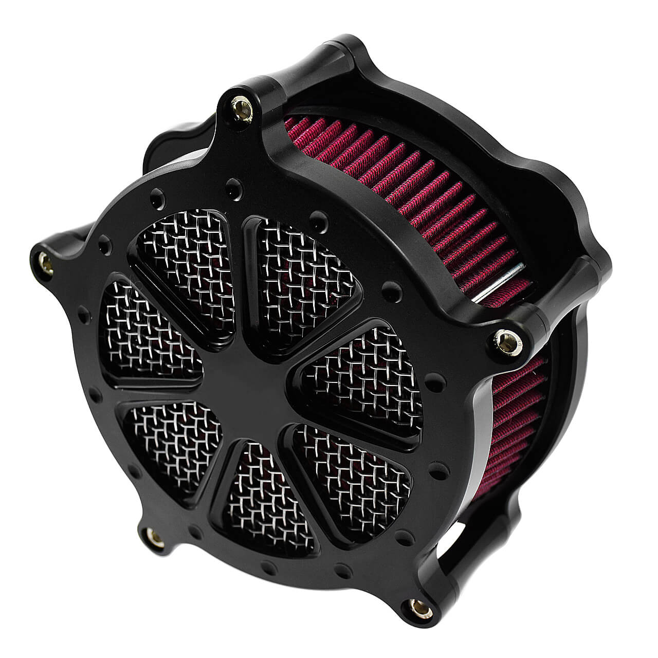AF005305-mactions-Dots-Black-Air-Filter-for-harley-red-element