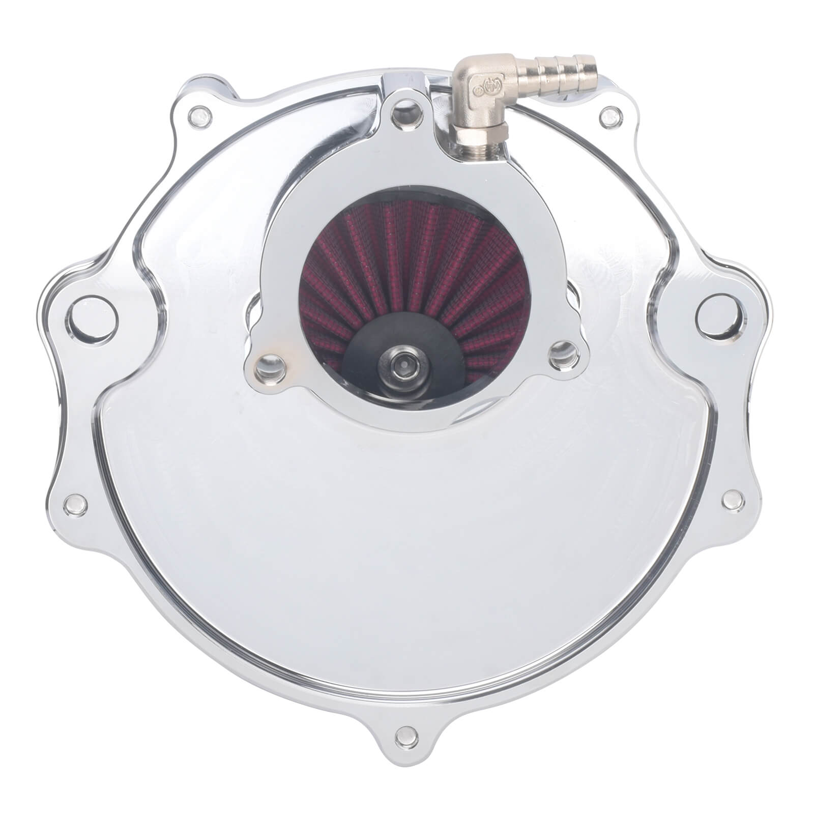 AF005509 mactions Stripe Style CNC Air Cleaner Red Intake Kit for harley softail