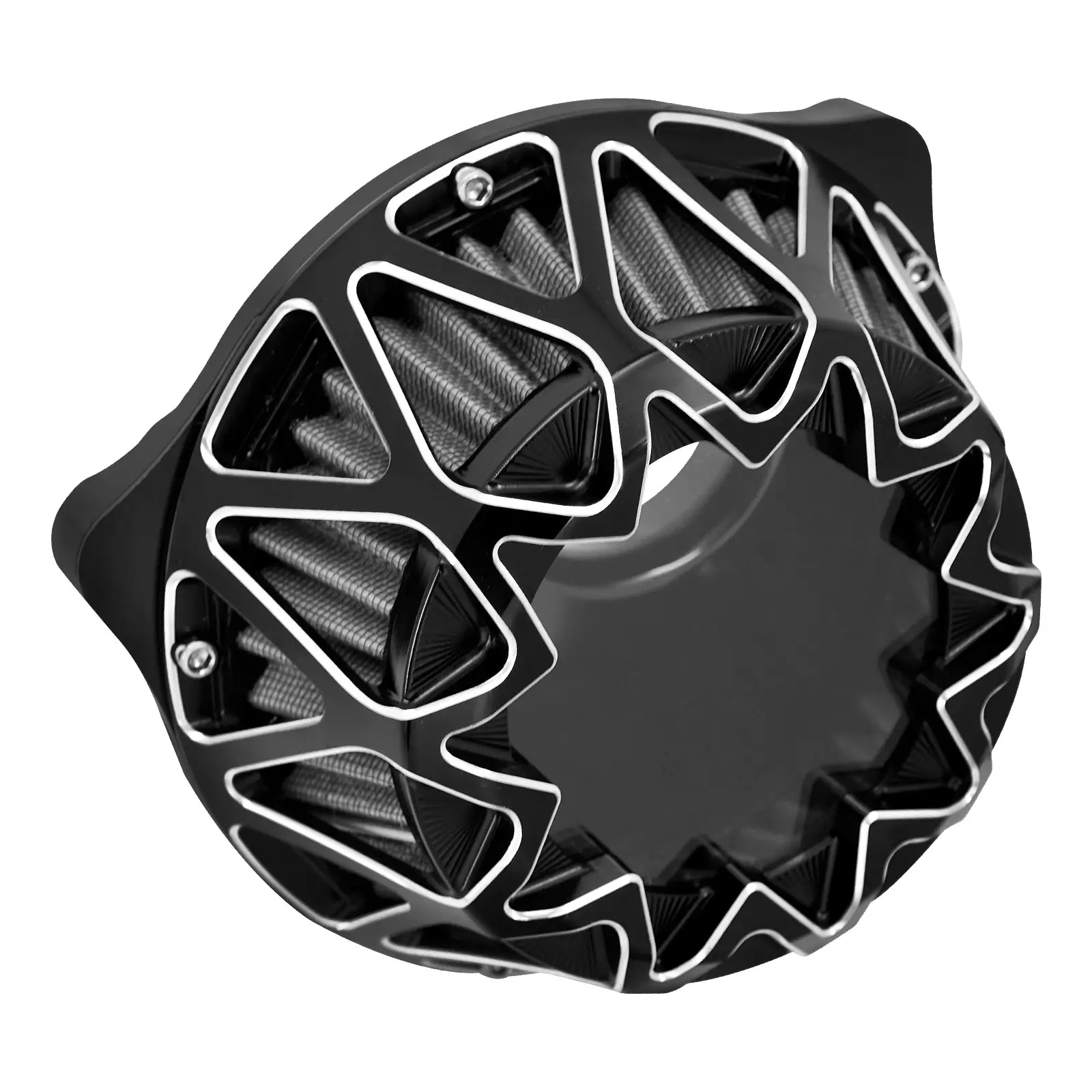 AF008404 mactions CNC Star Air Filter Cleaner Gray Intake For Harley softail