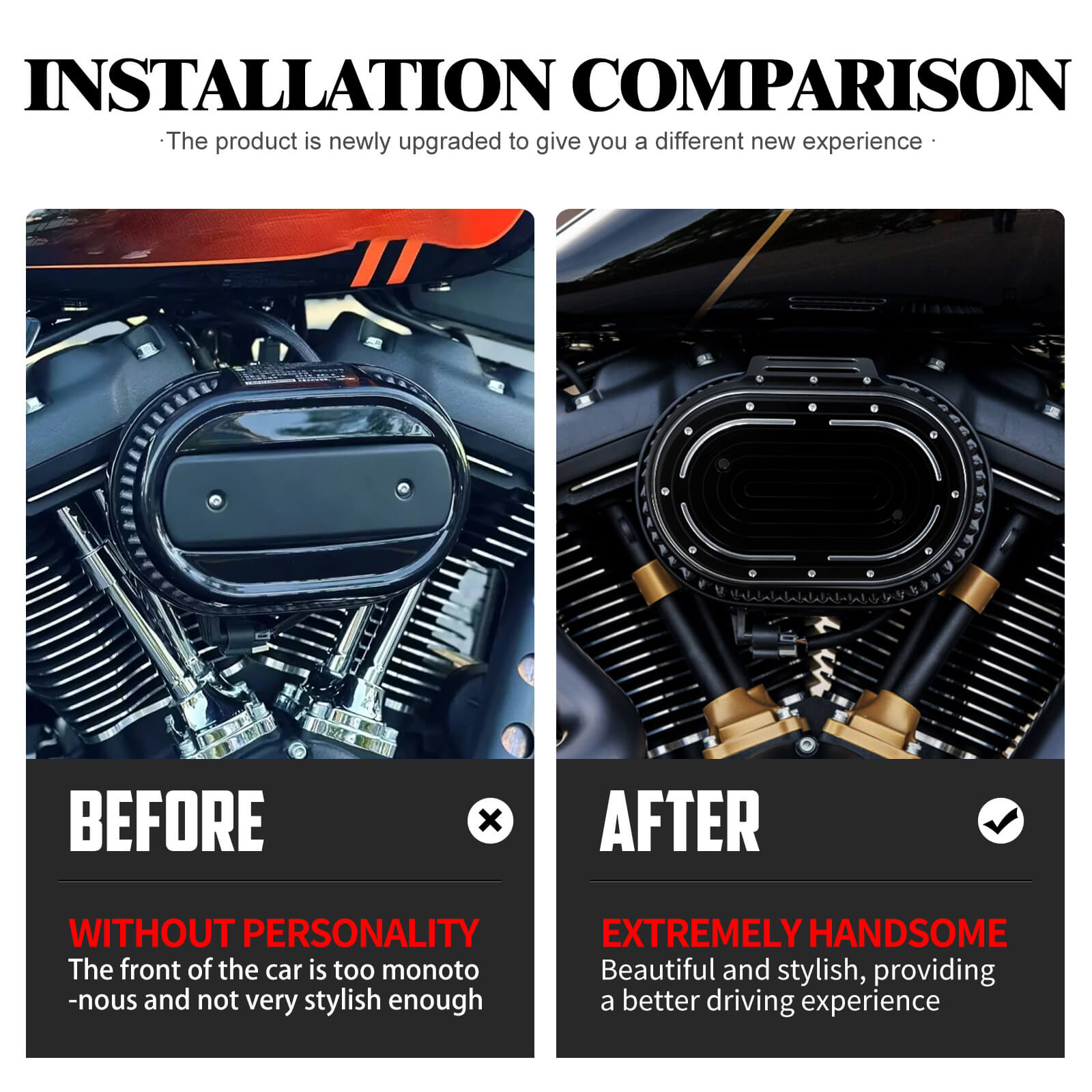 Airbox Cover Air Filter Trim For Harley M8 114 Engine Touring '17-Up Softail '18-Up | Mactions