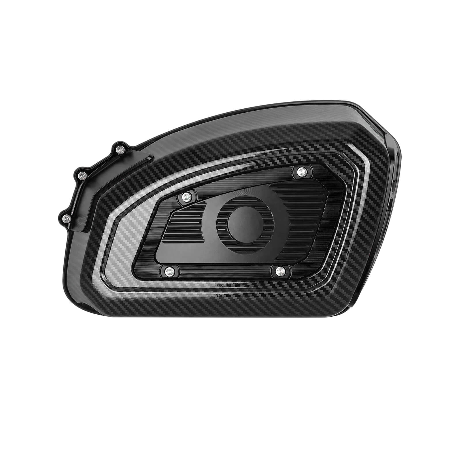 AF009702 Mactions Carbon Fiber Look Air Cleaner Intake Filter Fit Harley Dyna - black