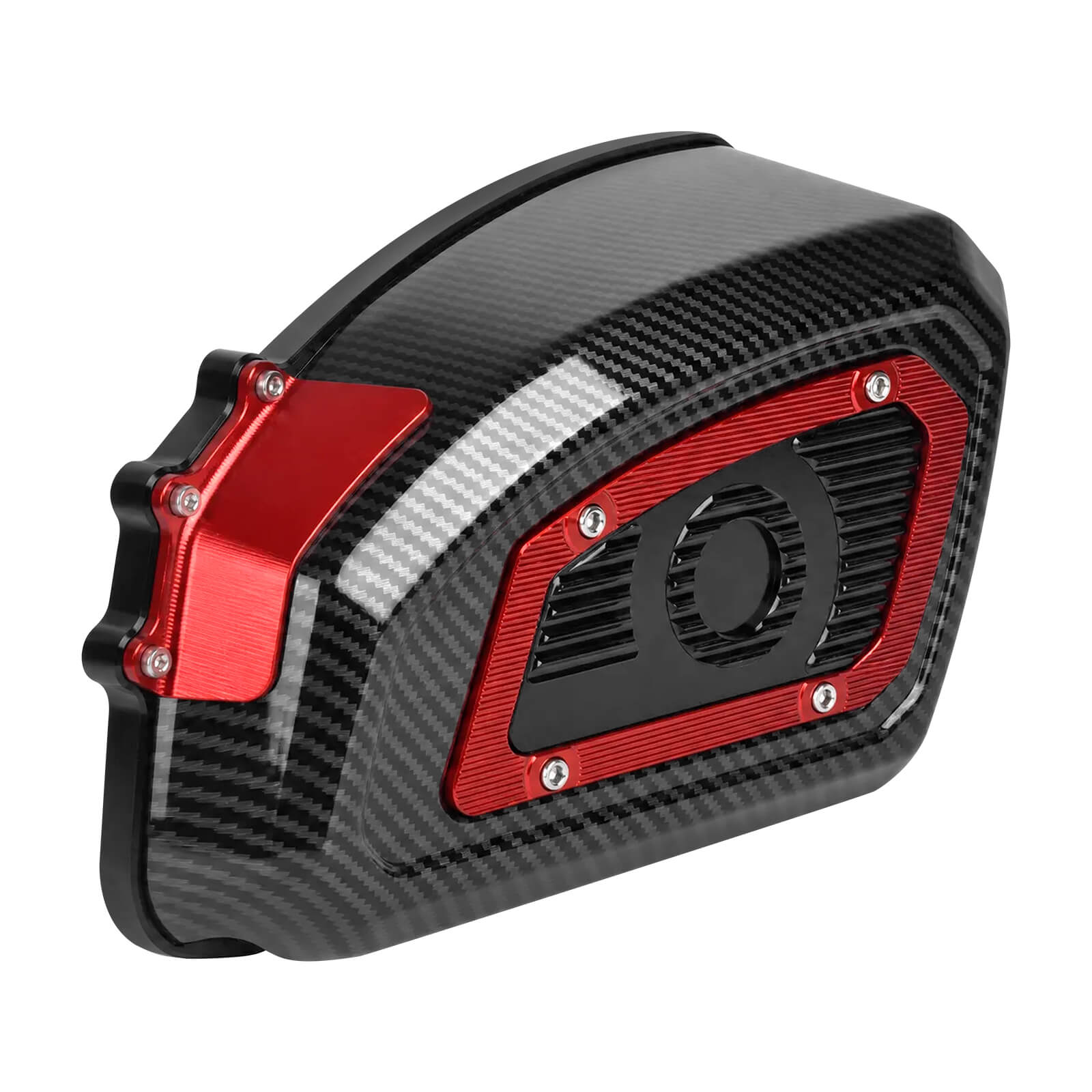 AF009706 mactions Carbon Look Air Cleaner Filter for Harley Sportster XL '04-'22 - red