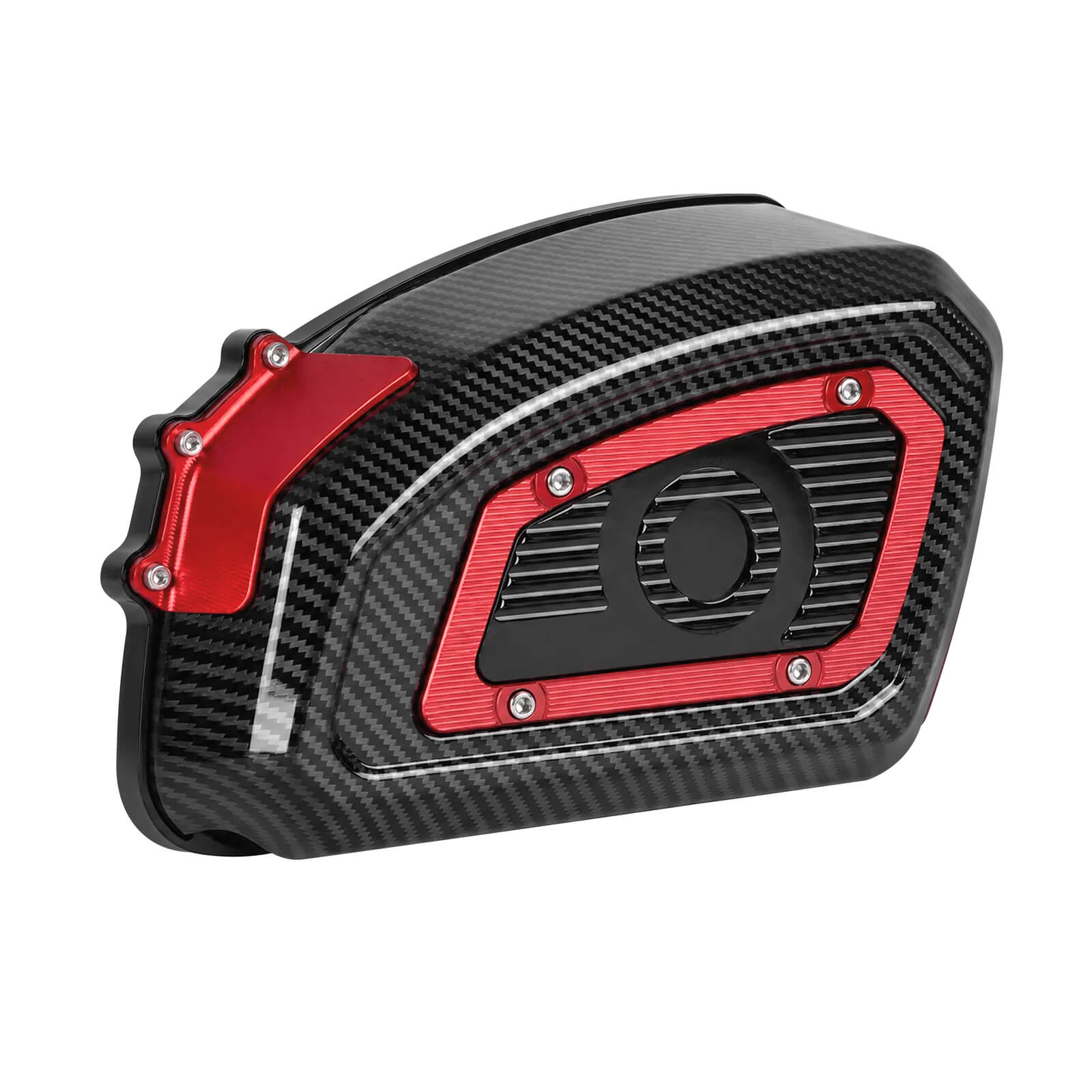 AF009709 mactions M8 Air Cleaner Intake Filter With Carbon Fiber Look For Harley Touring 2022 - red
