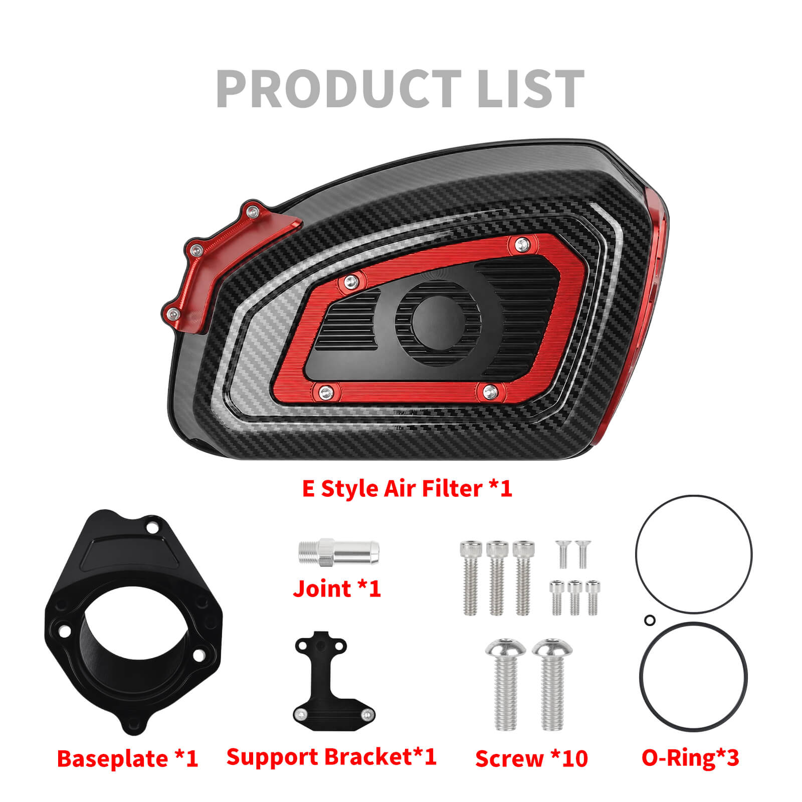 AF009710 mactions M8 Air Cleaner Intake Filter w/ Carbon Fiber Pattern for Harley road glide 2024 - product list