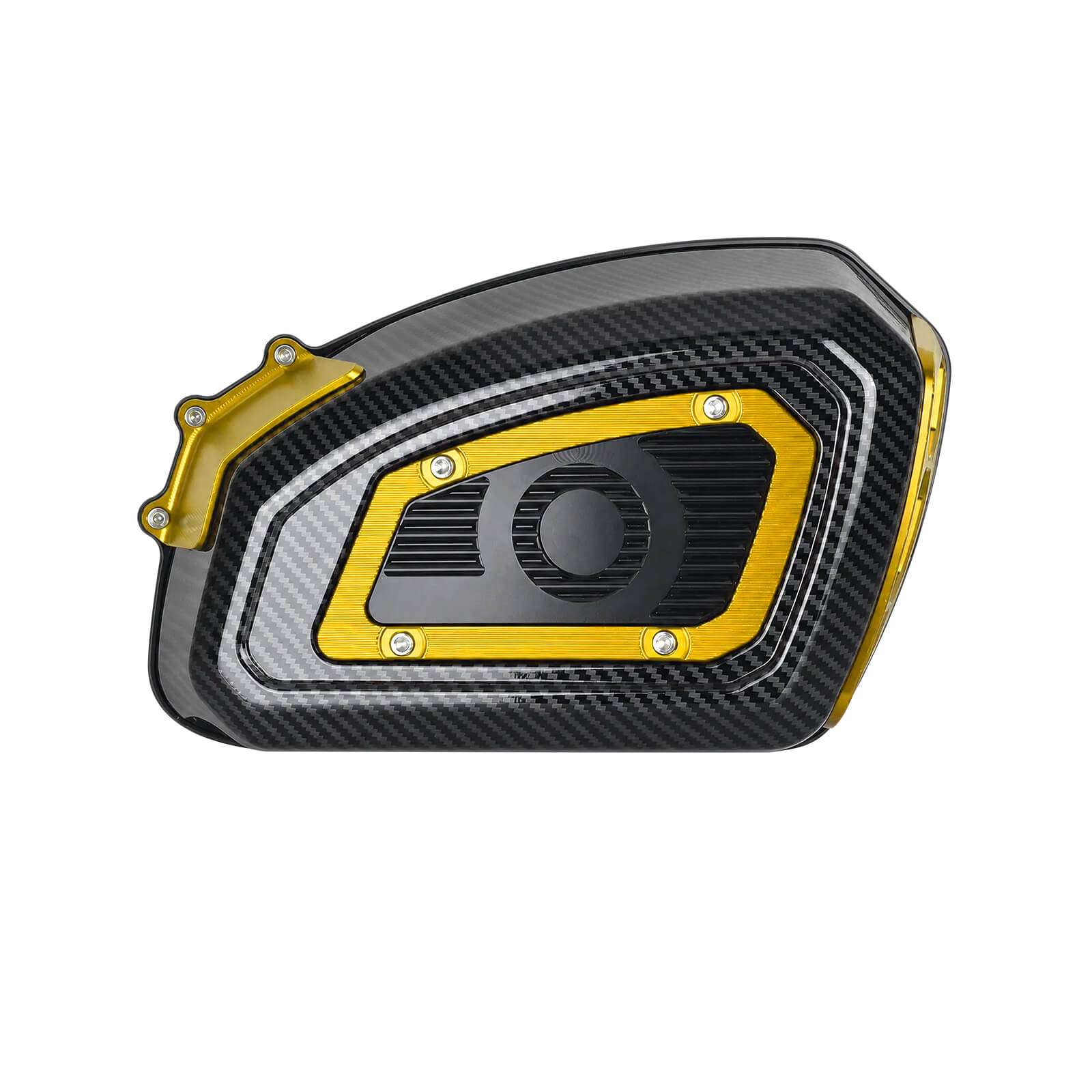 AF009714 mactions M8 Air Cleaner Intake Filter With Carbon Fiber Look For Harley Touring 2017 - gold