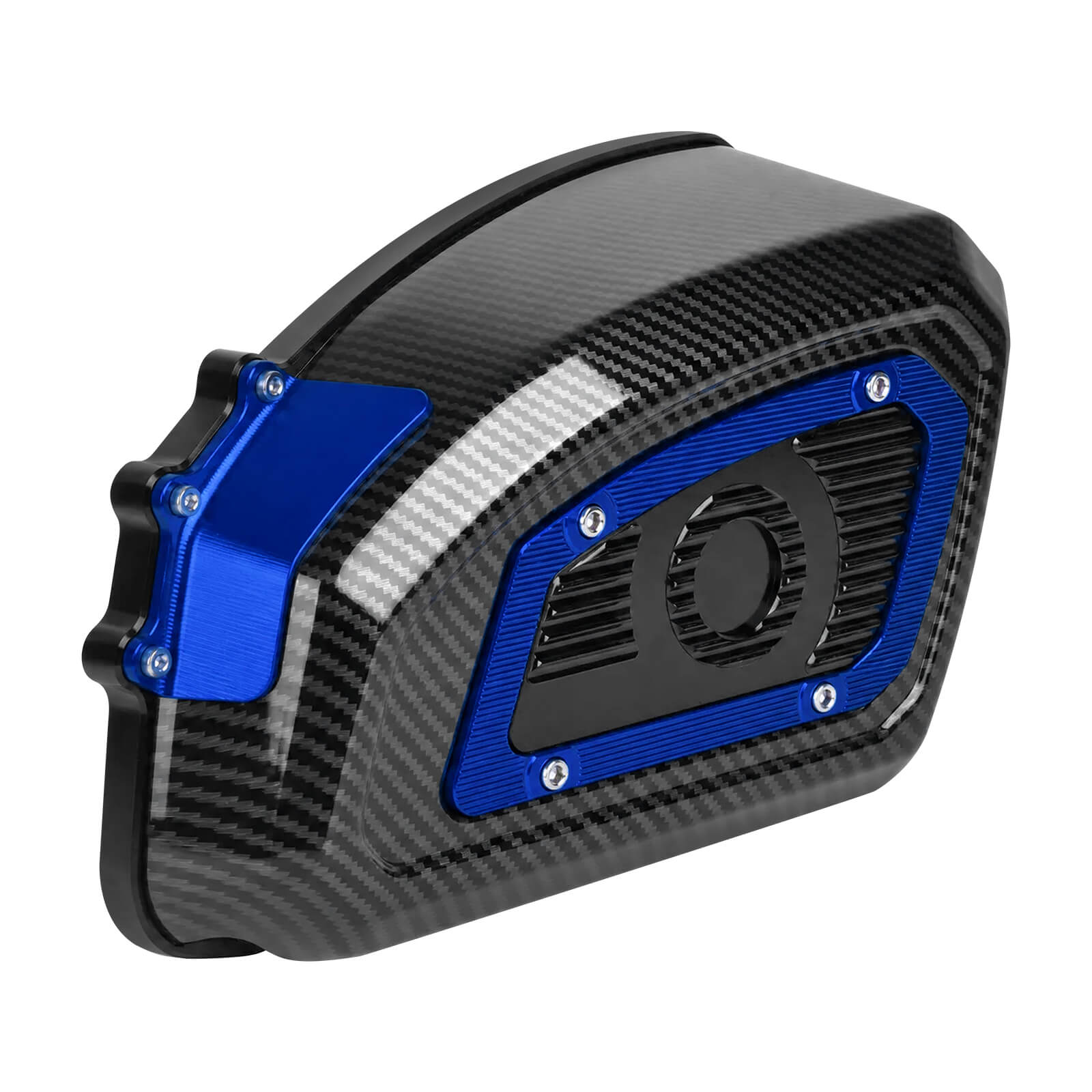 AF009716 mactions Carbon Look Air Cleaner red intake Filter for Harley Sportster XL '04-'22 - blue intake