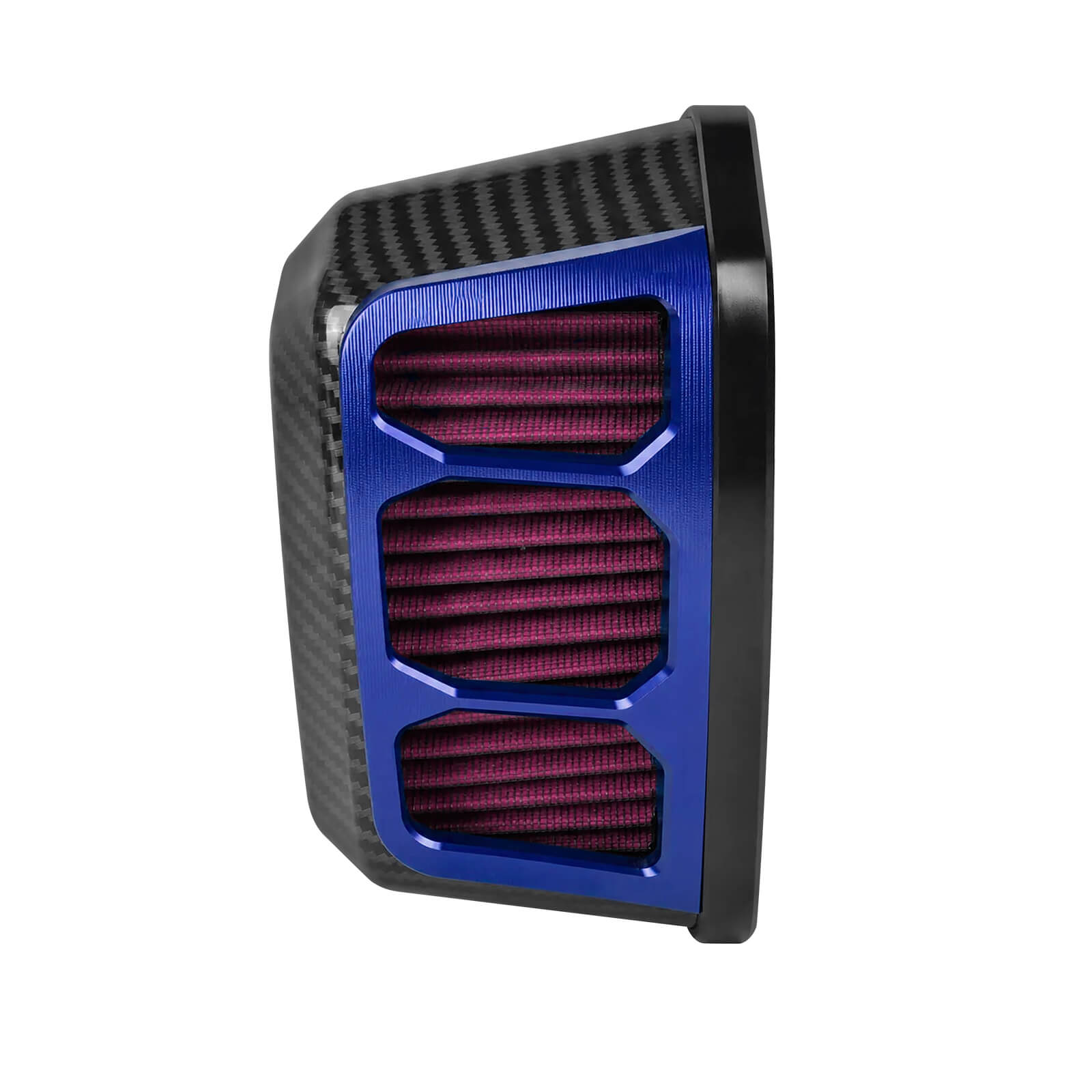 AF009717 Mactions Carbon Fiber Look Air Cleaner Intake Filter Fit Harley softail 2014 