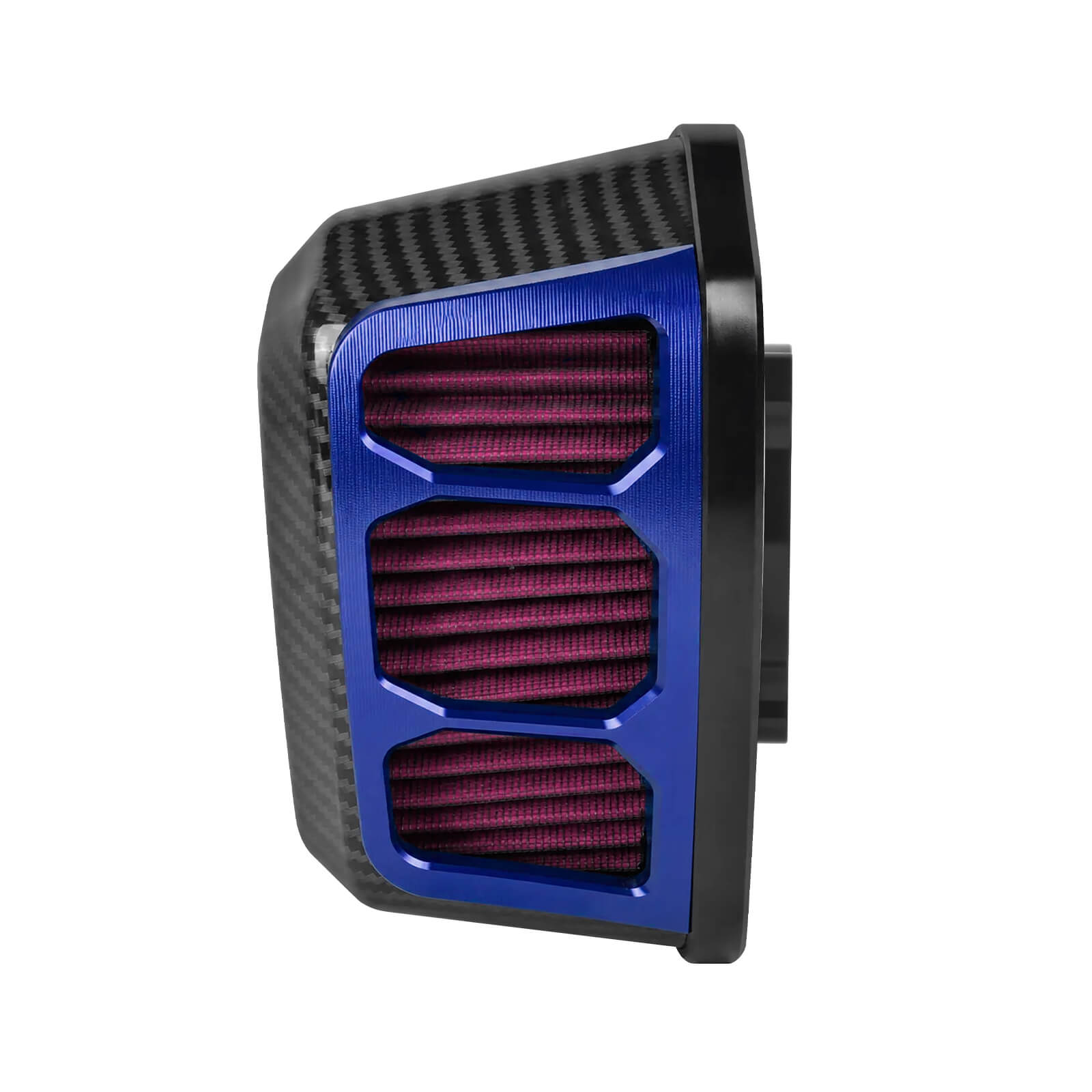 AF009719 mactions M8 Air Cleaner Intake Filter With Carbon Fiber Look For Harley Touring 2017 - blue