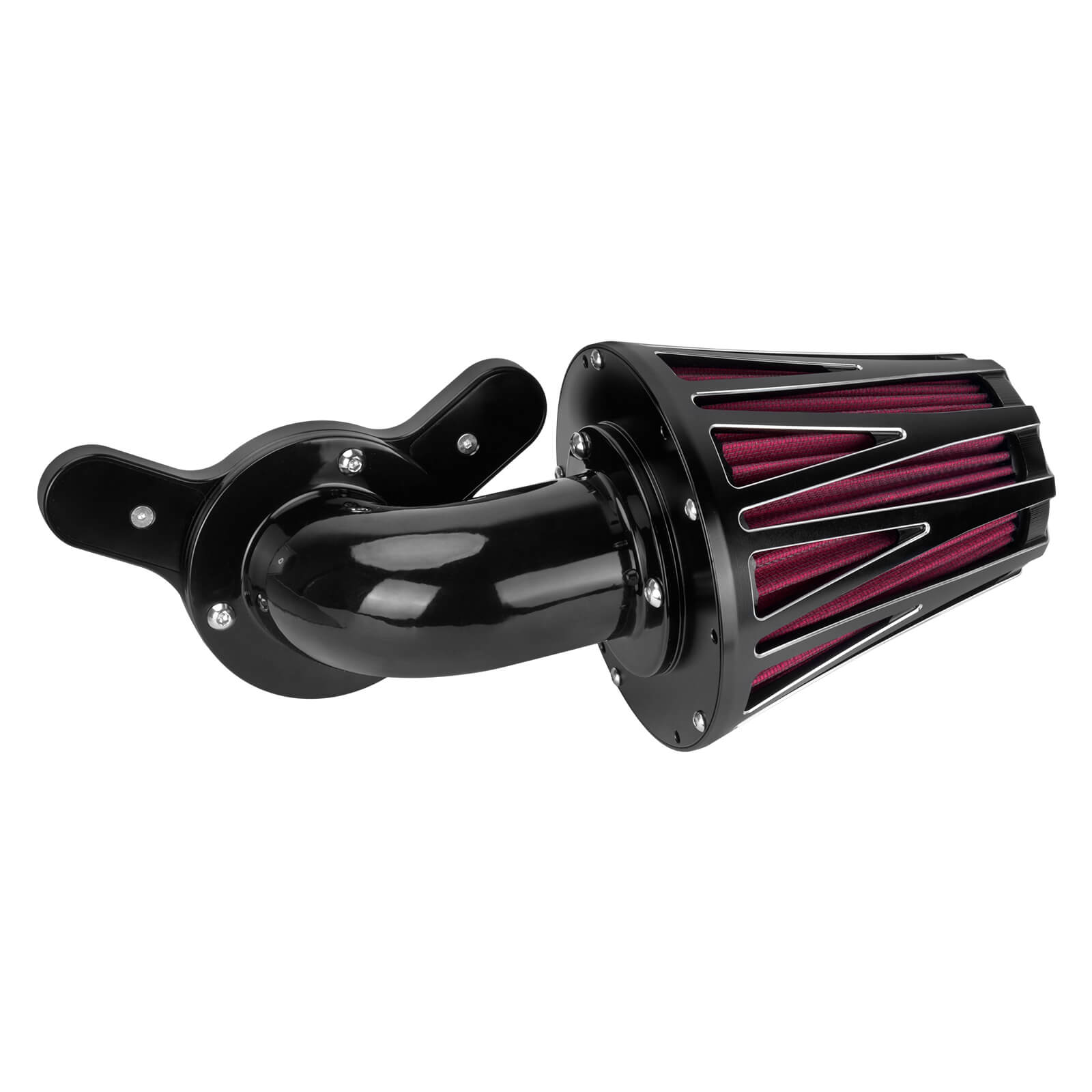 AF009903 MACTIONS Sucker CNC Air Cleaner red Intake Filter For Harley softail
